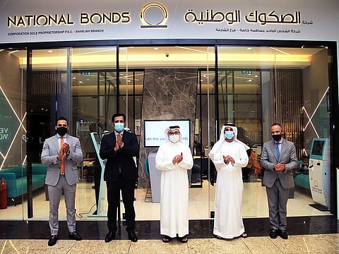 National Bonds senior management celebrates new Sharjah branch