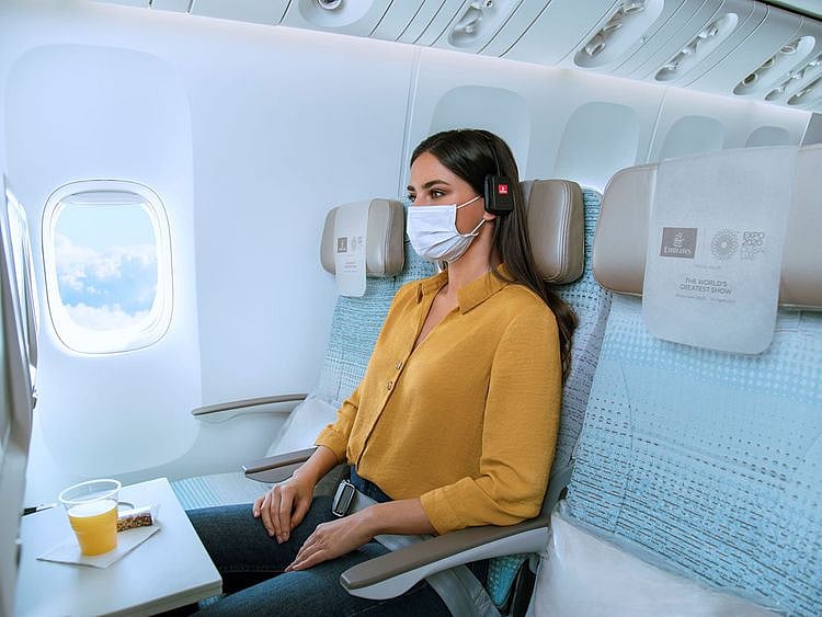 Stock Emirates airlines seat