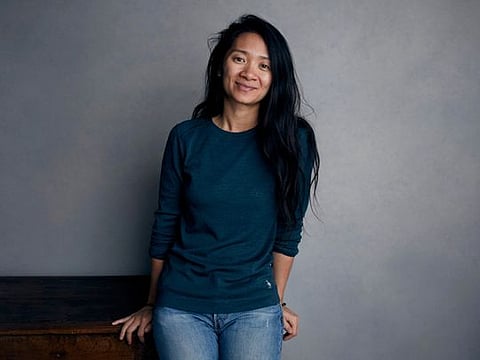 Writer/director Chloe Zhao poses for a portrait to promote the film "The Rider" at the Music Lodge during the Sundance Film Festival on Monday, Jan. 22, 2018, in Park City, Utah. (Photo by Taylor Jewell/Invision/AP)