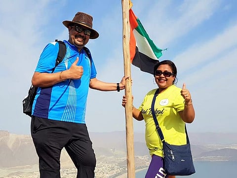 Maloy Chakraborty with his wife Meenakshi.