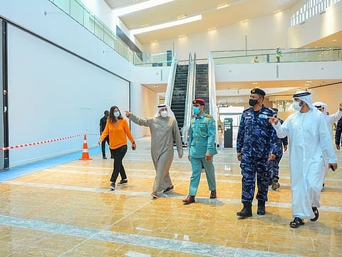 The Emergency and Crisis team inspect the precautionary measures for City Centre Al Zahia.