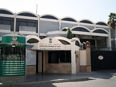 Indian Consulate in Dubai. 