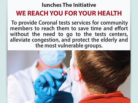 As part of the ‘We reach you for your health’ initiative, community members are directed to undergo COVID-19 examination.