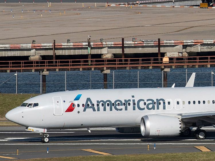 American Airlines flight 718, the first U.S. Boeing 737 MAX 