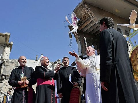 Pope Francis in Iraq: Pope visits Mosul, former HQ of Daesh