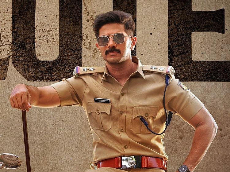 Dulquer Salmaan in the poster for 'Salute'