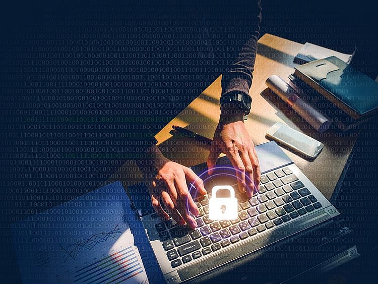 Stock cyber crime hacking