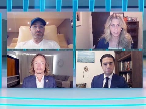 The session on cryptocurrencies at the World Government Summit on Tuesday