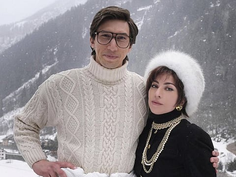 Adam Driver and Lady Gaga in House of Gucci