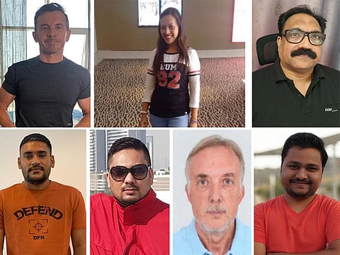 The winners (clockwise from top left): Xavier, Noemi, Sreesunil, Ganesh, Anthony, Deependra and Satwinderpal.