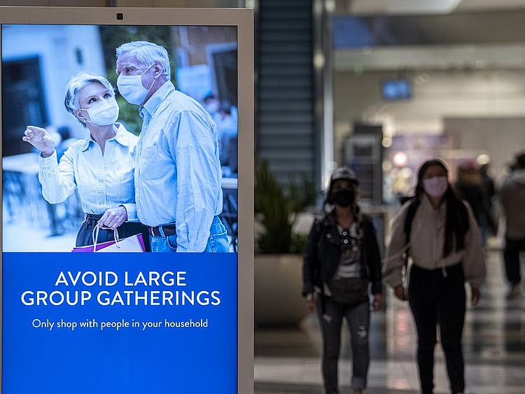 Stock US economy retail