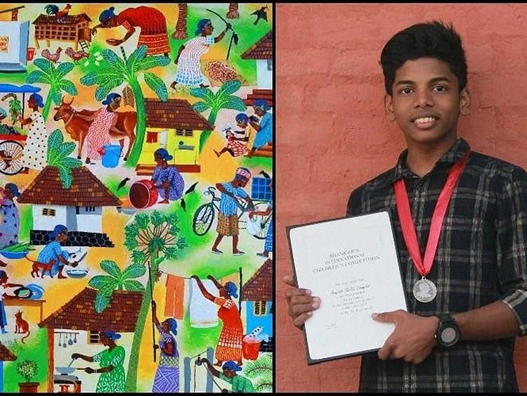 Anujath Vinaylal Kerala painting