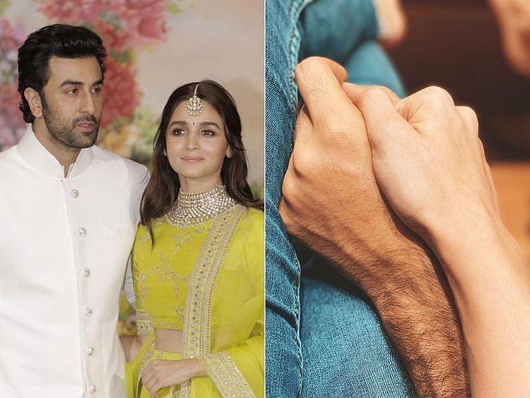Ranbir Kapoor and Alia Bhatt. The actress posted a picture of them holding hands saying she missed the actor, who was diagnosed with COVID-19