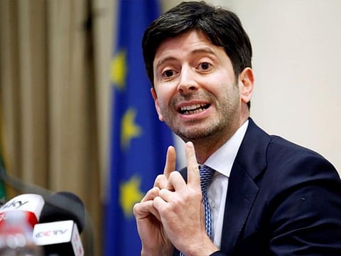 Italian Health Minister Roberto Speranza.