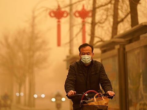 Biggest sandstorm in decade turns Beijing skies yellow