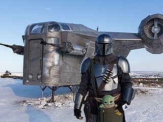 Photos: Star Wars fans build Mandalorian spaceship in Siberia