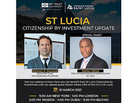 RIF Trust hosts St Lucia Citizenship by Investment Programme Webinar