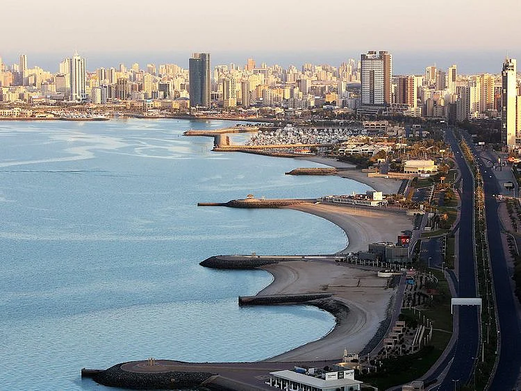 Stock Kuwait city skyline