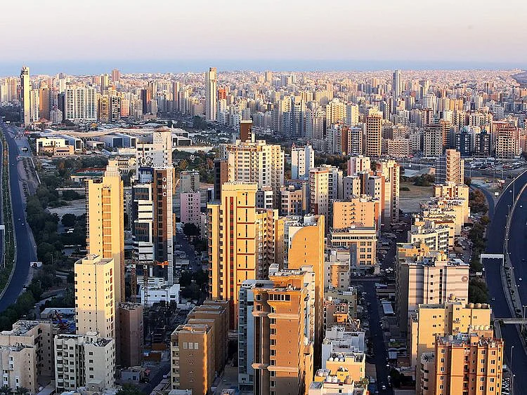 Stock Kuwait city skyline