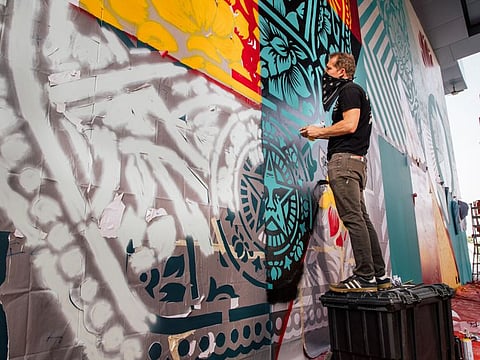 American street artist Shepard Fairey.