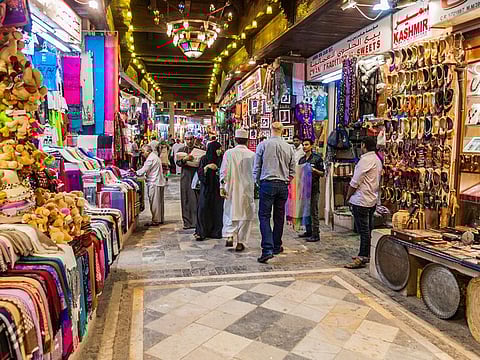 A shopping centre in Muscat.