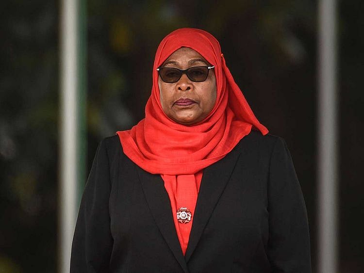 Tanzanian President Samia Suluhu Hassan