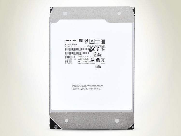 Toshiba’s new 18TB MG09 Series delivers new levels of storage density and power efficiency 