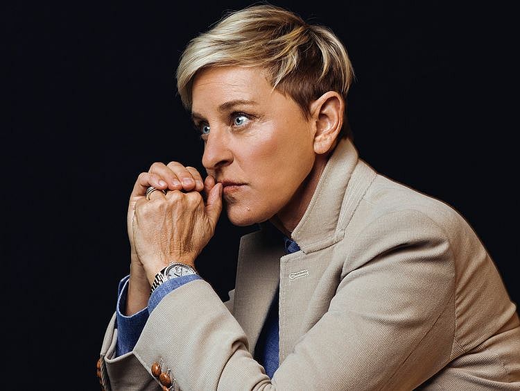FILE -- Ellen DeGeneres in Burbank, Calif., on Nov. 28, 2018. Her daytime talkshow has lost more than a million viewers since September 2020, according to the research firm Nielsen, averaging 1.5 million viewers over the last six months, down from 2.6 million in the same period last year.  (Ryan Pfluger/The New York Times)