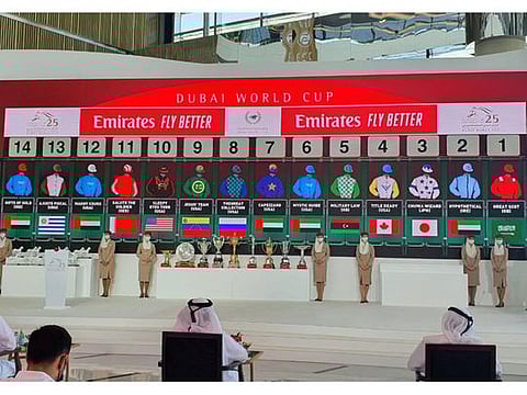 Dubai World Cup 2021 draw in pictures: Race-by-race draw for UAE's big night