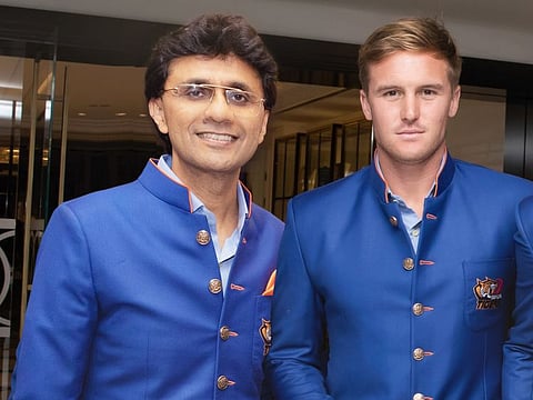 Anis Sajan [L] with Jason Roy [R]