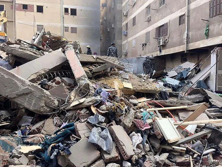 Egypt building collapse