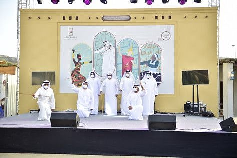 A performance at the Sharjah Heritage Days at Khorfakkan.