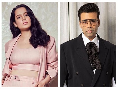 Kangana Ranaut and Karan Johar.