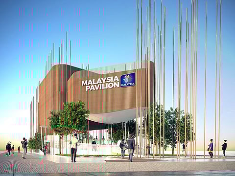 An artist's impression of the Malaysia pavilion at Expo 2020 Dubai.