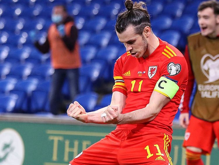 Wales captain Gareth Bale against Czech Republic.