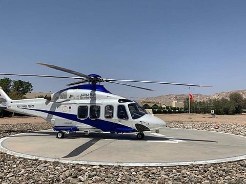 The patient was airlifted from Oman and admitted to Tawam Hospital in Al Ain by Abu Dhabi Police.
