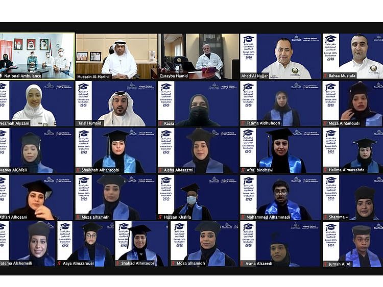 National Ambulance &UOS Celebrate Emirati EMT Graduation-1617287884738