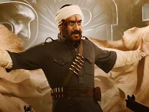 Ajay Devgn in the teaser for 'RRR'.