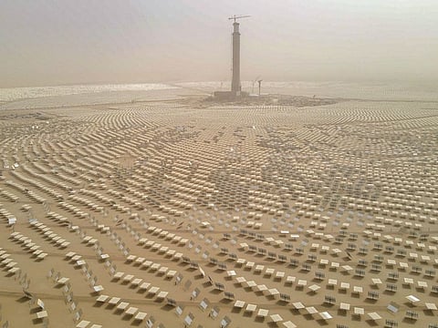 A view of the Mohammad Bin Rashid Al Maktoum Solar Park in Dubai.