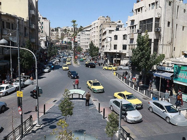 Stock Jordan skyline Amman