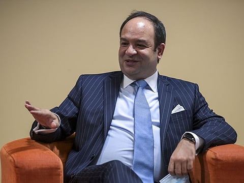 Frank Melloul, CEO, i24NEWS, during his interaction with Gulf News in Dubai.