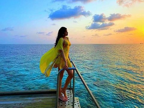In photos: Bollywood actor Janhvi Kapoor holidays in Maldives