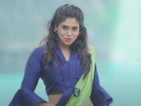 Kannada actress Chaitra Kotturu.