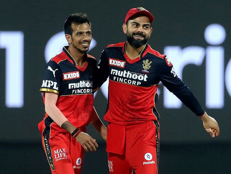  Royal Challengers Bangalore captian Virat Kohli and Yuzvendra Chahal