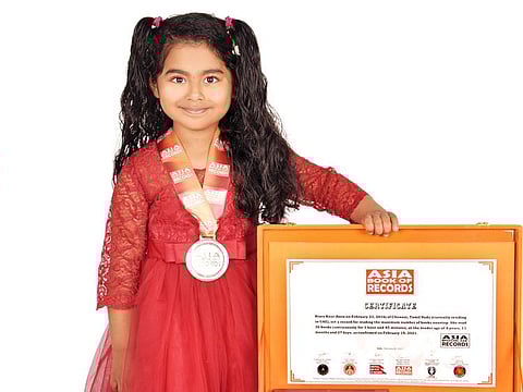 Kiara Kaur read various fairy tales and children’s books, some meant for readers twice her age, for the feat in February.