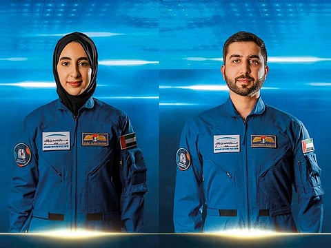 Nora Al Matrooshi (left) and Mohammed Al Mulla