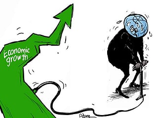 Cartoon: State of global economy and Covid-19 surge