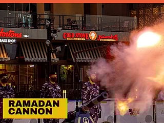 UAE Ramadan cannon fires every day to signal iftar time