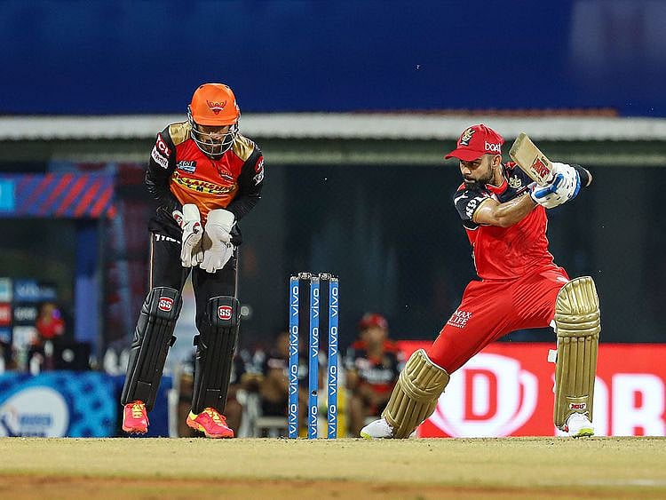 Virat Kohli in action for RCb against Sunrisers Hyderabad