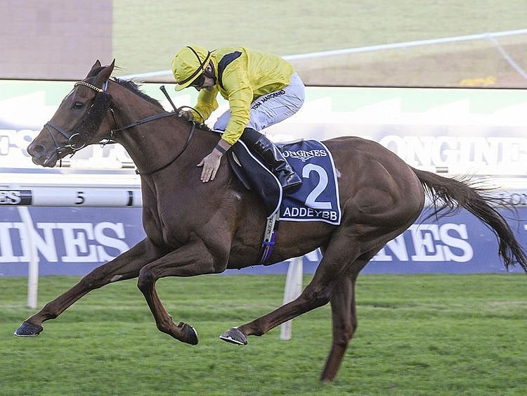 Addeybb  doubled up to win the Queen Elizabeth Stakes